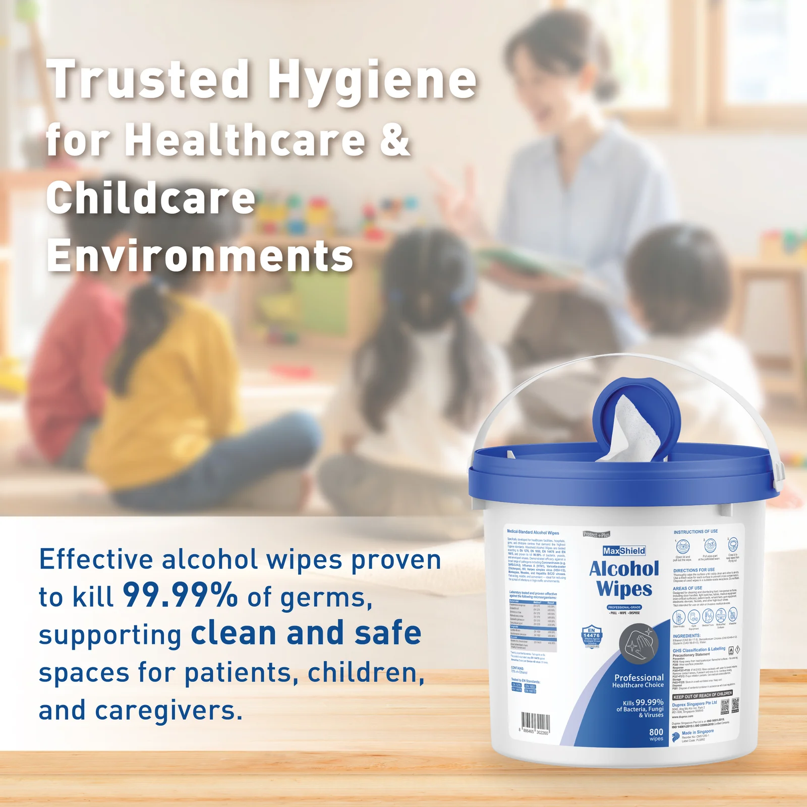 CMS1200-1 MaxShield Alcohol Wipes Bucket - Image 6